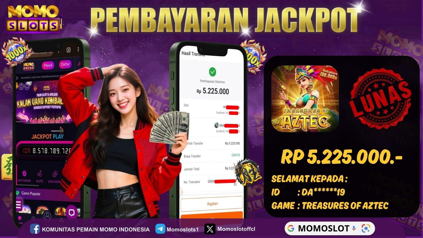 MOMOSLOTS JACKPOT SLOT TREASURES OF AZTEC